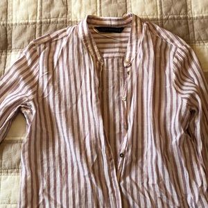 Zara button down long sleeve shirt